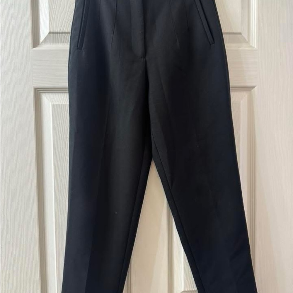 Zara Black High-Waisted Trousers